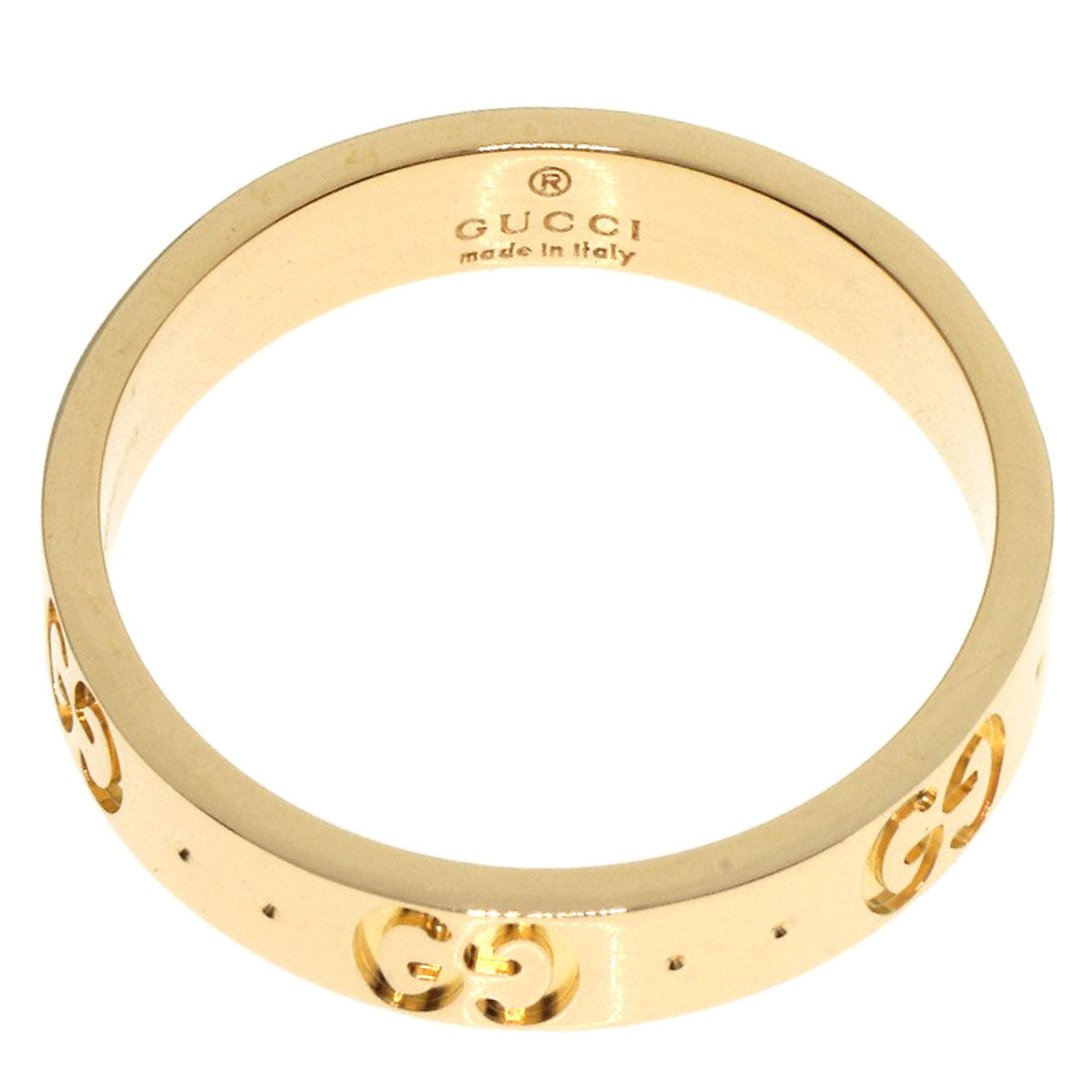 GUCCI Icon # 13 Ring K18 Yellow Gold Ladies [Used]