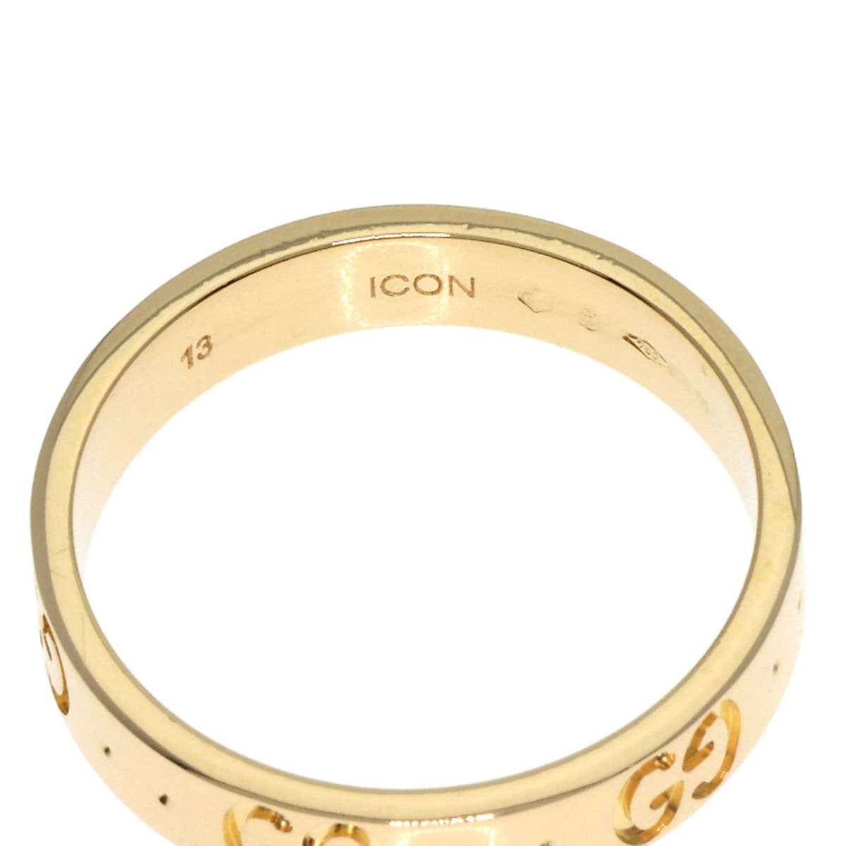 GUCCI Icon # 13 Ring K18 Yellow Gold Ladies [Used]