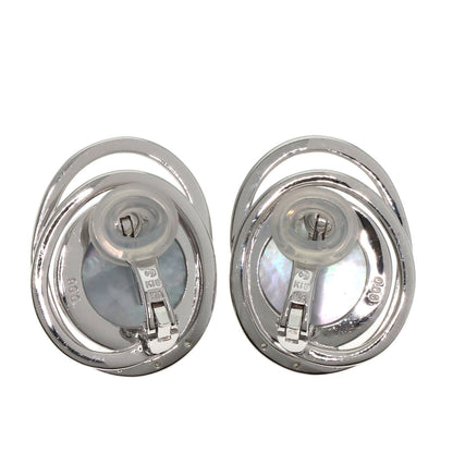 TASAKI Mabe Pearl 6P Diamond Earring K18 White Gold Ladies [Used]