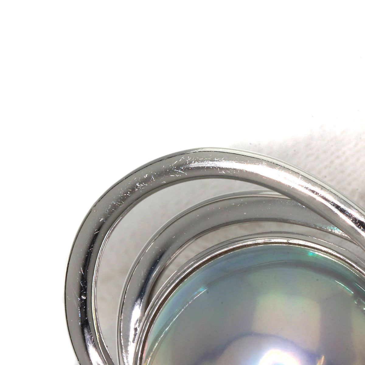 TASAKI Mabe Pearl 6P Diamond Earring K18 White Gold Ladies [Used]