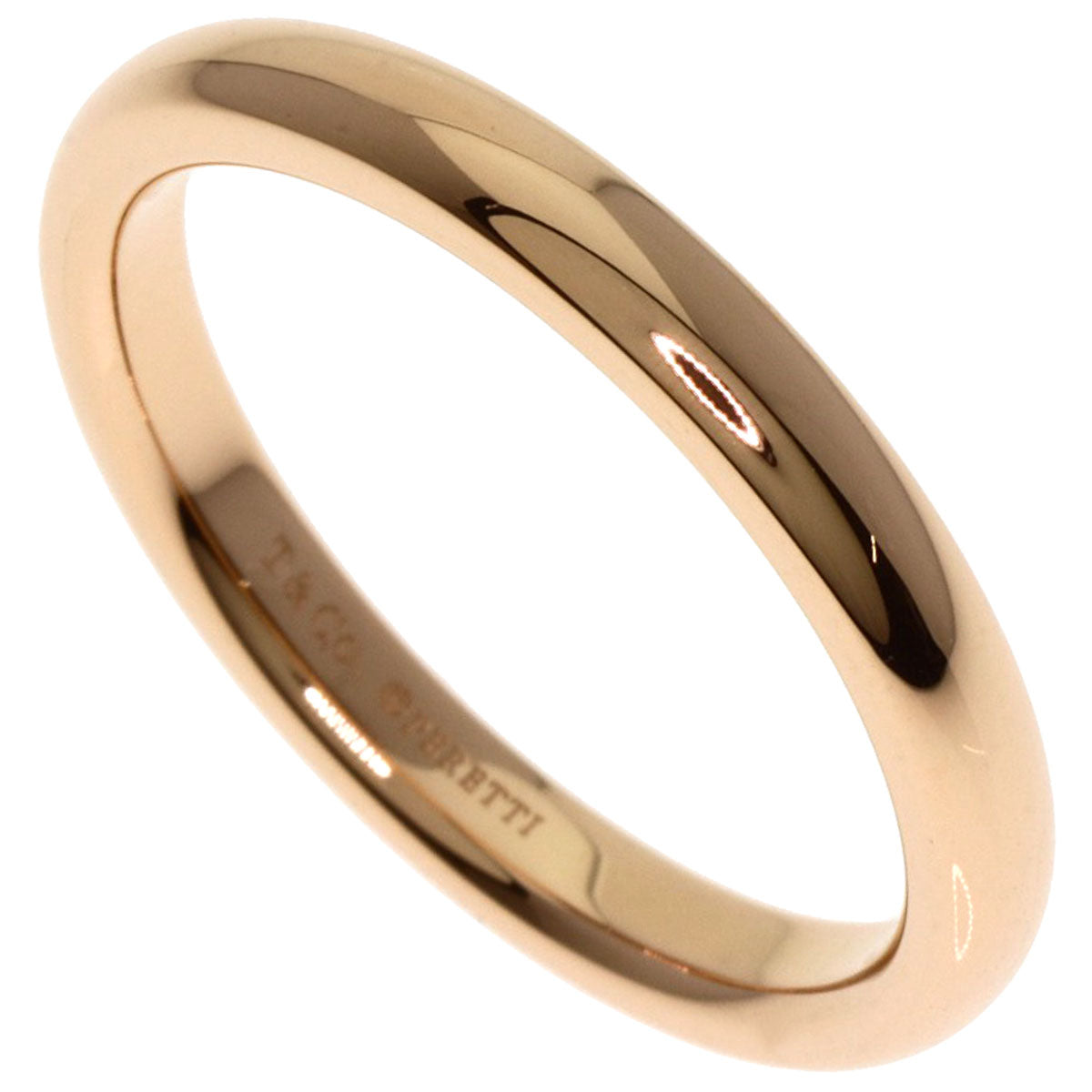 TIFFANY&Co. Stacking band Ring K18 Pink Gold Ladies [Used]