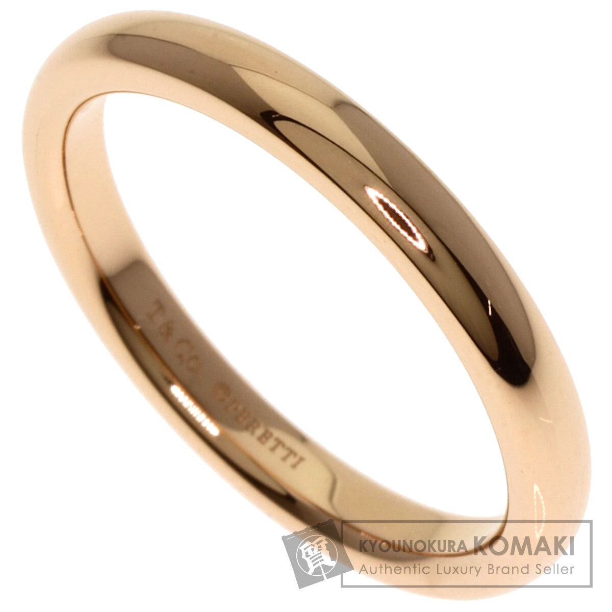TIFFANY&Co. Stacking band Ring K18 Pink Gold Ladies [Used]