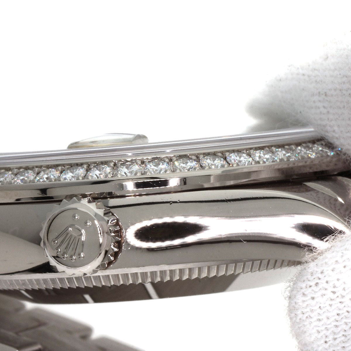 ROLEX Datejust 31 Bezel 10P Diamond Watches 278289RBR K18 White Gold/K18 White Gold Boys