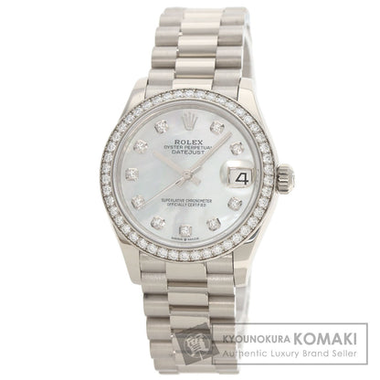 ROLEX Datejust 31 Bezel 10P Diamond Watches 278289RBR K18 White Gold/K18 White Gold Boys