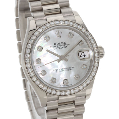 ROLEX Datejust 31 Bezel 10P Diamond Watches 278289RBR K18 White Gold/K18 White Gold Boys