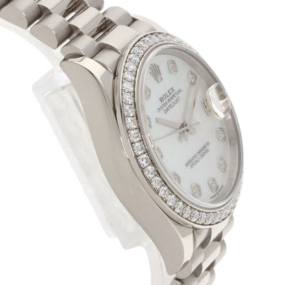 ROLEX Datejust 31 Bezel 10P Diamond Watches 278289RBR K18 White Gold/K18 White Gold Boys