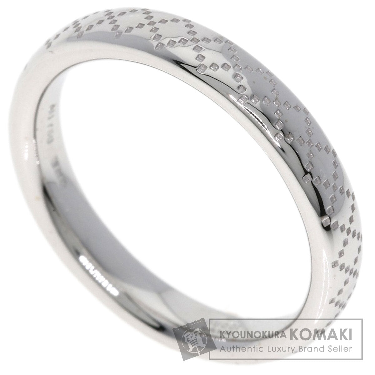 GUCCI Diamantissima # 13 Ring K18 White Gold Ladies [Used]