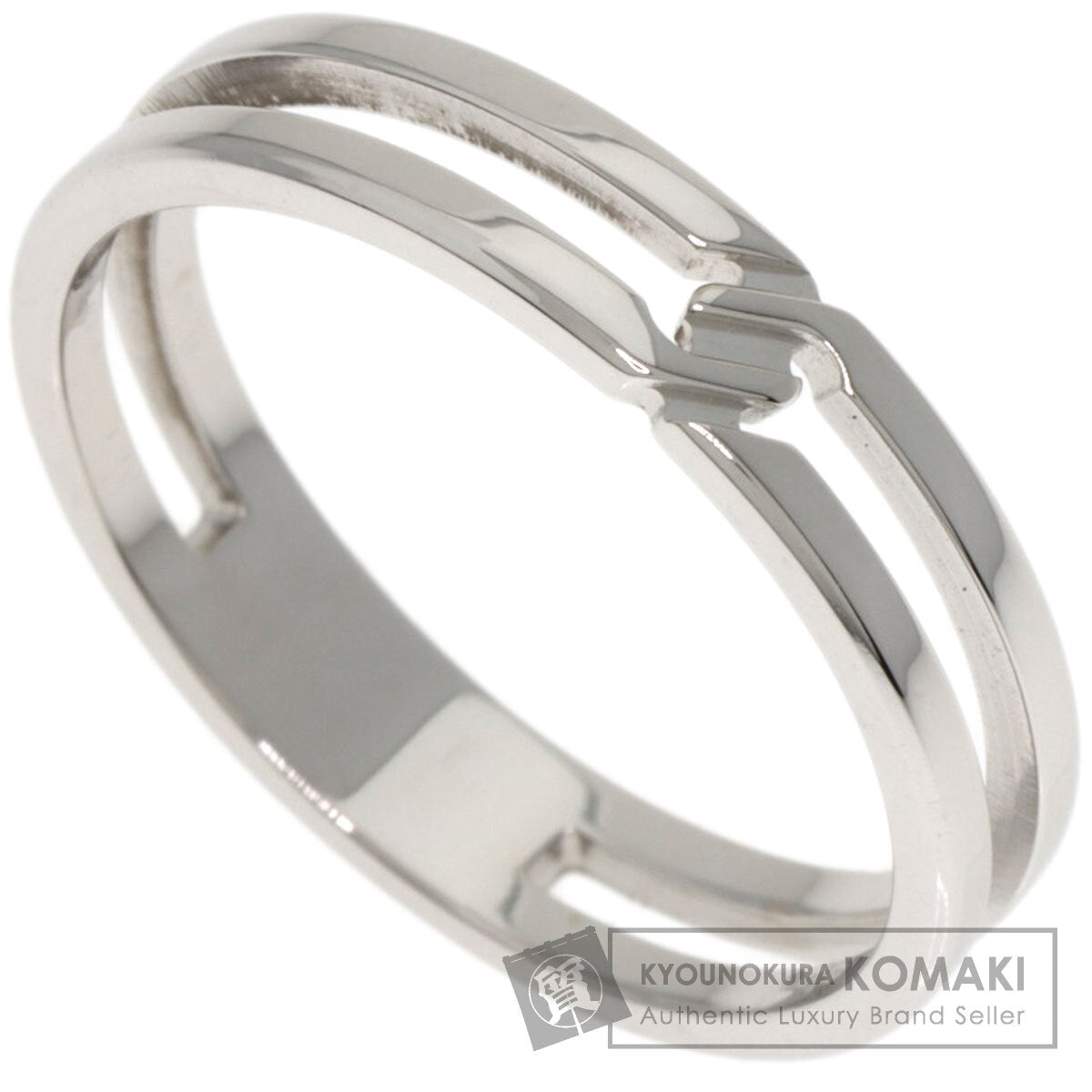 GUCCI Infinity #15 Ring K18 White Gold Ladies [Used]
