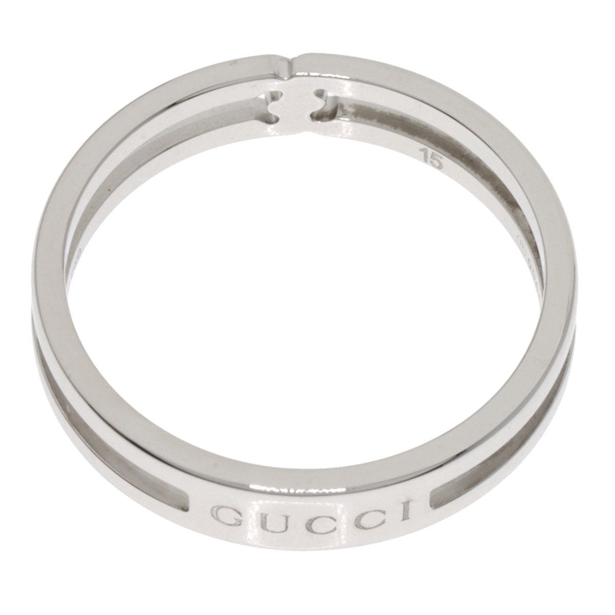GUCCI Infinity #15 Ring K18 White Gold Ladies [Used]