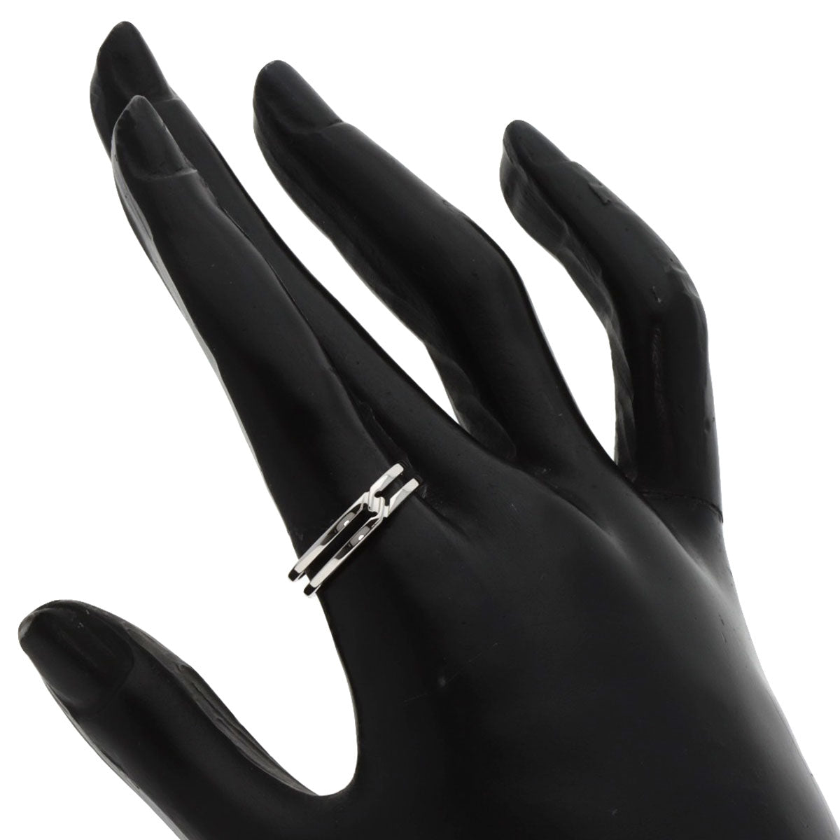 GUCCI Infinity #15 Ring K18 White Gold Ladies [Used]