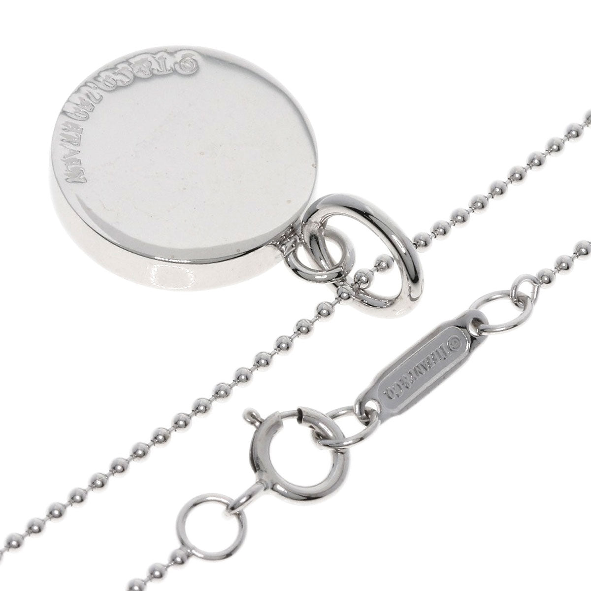 TIFFANY&Co. 1837 Circle 7P Diamond Necklace K18 White Gold Ladies [Used]