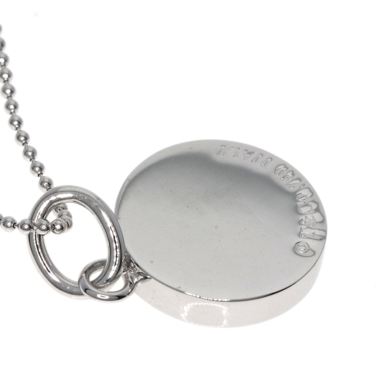 TIFFANY&Co. 1837 Circle 7P Diamond Necklace K18 White Gold Ladies [Used]