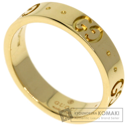 GUCCI Icon Ring #7 Ring K18 Yellow Gold Ladies [Used]