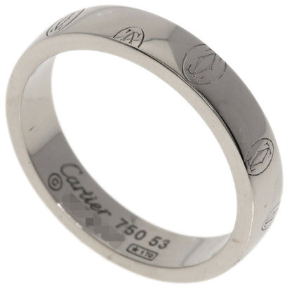 CARTIER Happy birthday # 53 Ring K18 White Gold Ladies [Used]