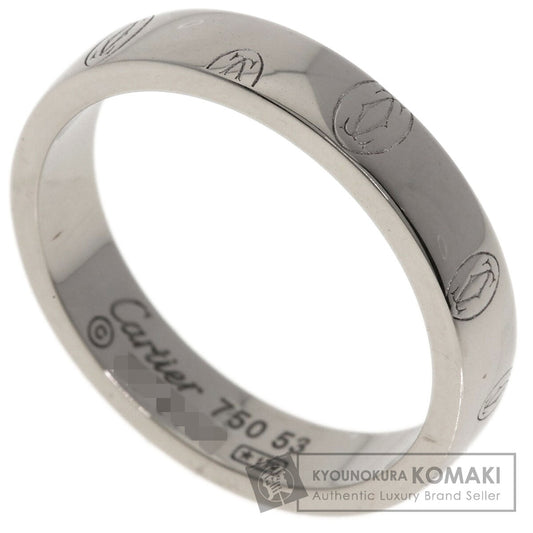 CARTIER Happy birthday # 53 Ring K18 White Gold Ladies [Used]