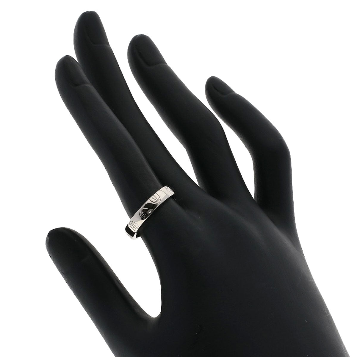 CARTIER Happy birthday # 53 Ring K18 White Gold Ladies [Used]