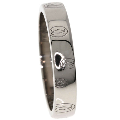 CARTIER Happy birthday # 53 Ring K18 White Gold Ladies [Used]