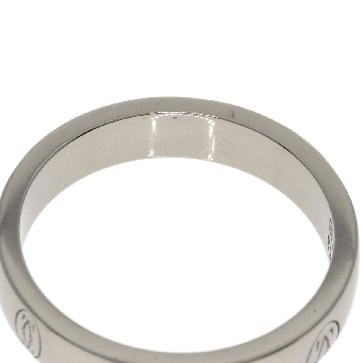 CARTIER Happy birthday # 53 Ring K18 White Gold Ladies [Used]