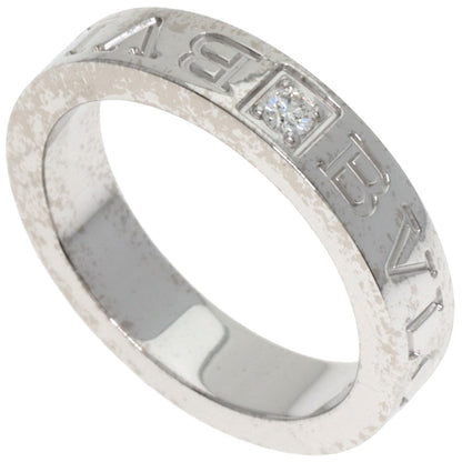 BVLGARI Double logo Diamond Ring K18 White Gold Ladies [Used]