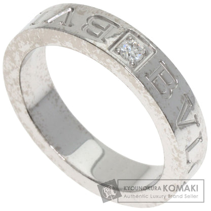 BVLGARI Double logo Diamond Ring K18 White Gold Ladies [Used]
