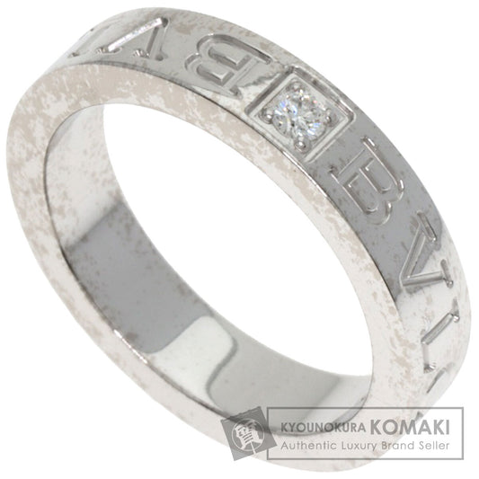 BVLGARI Double logo Diamond Ring K18 White Gold Ladies [Used]