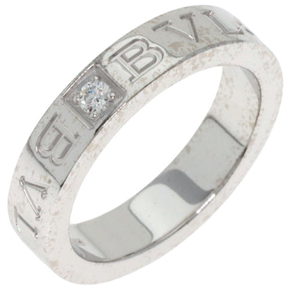 BVLGARI Double logo Diamond Ring K18 White Gold Ladies [Used]