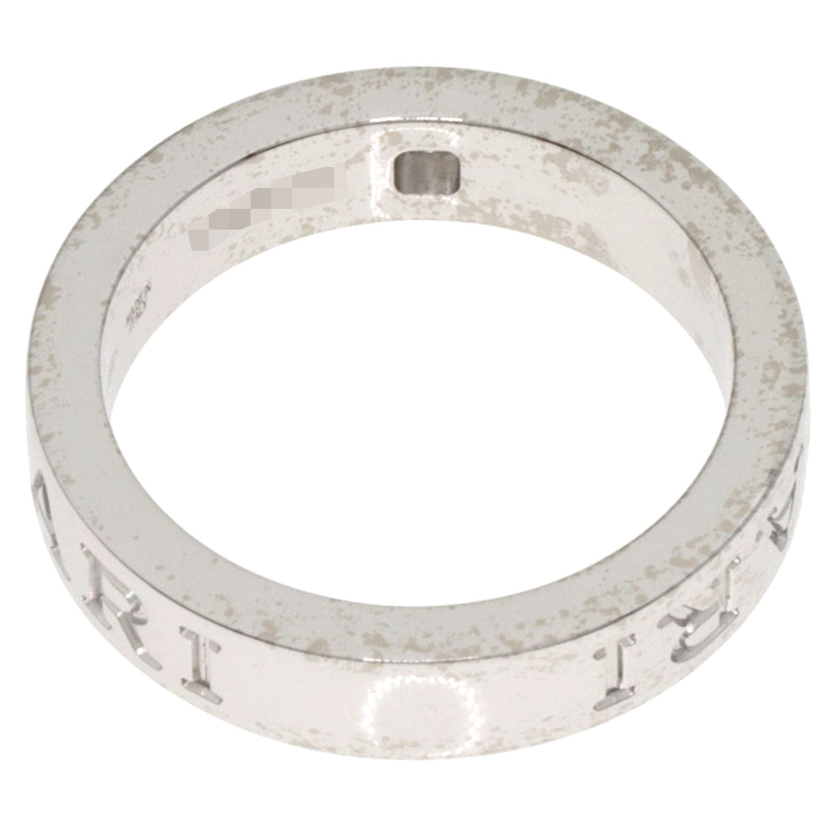 BVLGARI Double logo Diamond Ring K18 White Gold Ladies [Used]