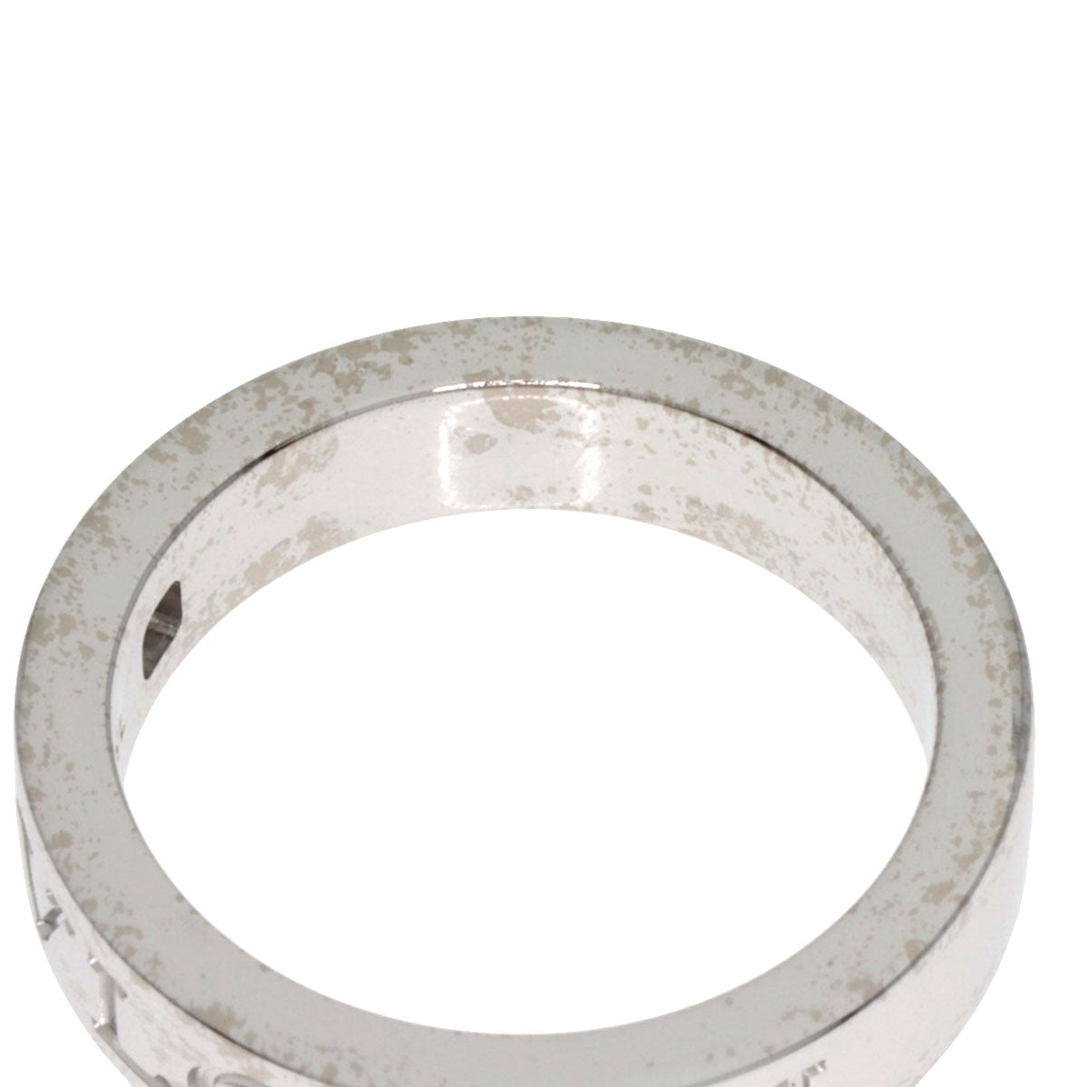 BVLGARI Double logo Diamond Ring K18 White Gold Ladies [Used]