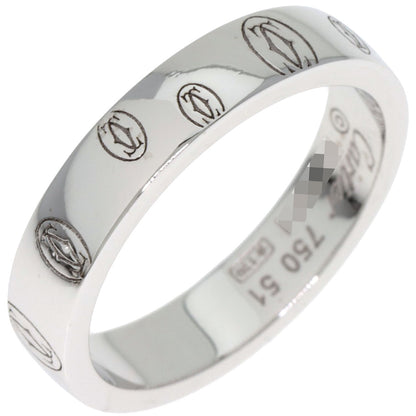 CARTIER Happy Birthday #51 Ring K18 White Gold Ladies [Used]