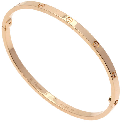 CARTIER Mini LOVE Bracelets #18 with Driver Bracelet K18 Pink Gold Ladies [Used]