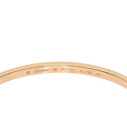 CARTIER Mini LOVE Bracelets #18 with Driver Bracelet K18 Pink Gold Ladies [Used]