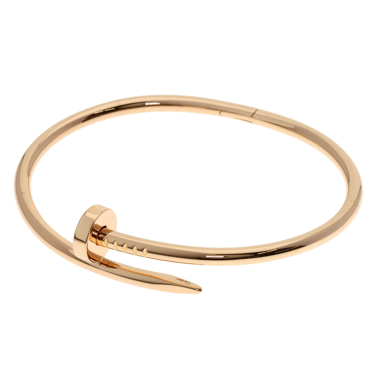 CARTIER Just Uncle #18 Bracelet K18 Pink Gold Ladies [Used]