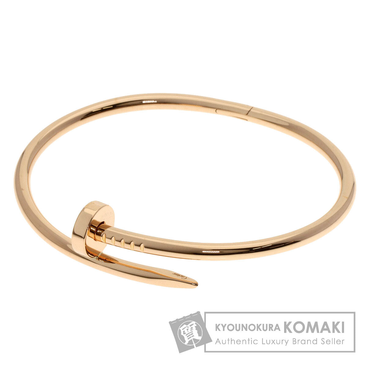 CARTIER Just Uncle #18 Bracelet K18 Pink Gold Ladies [Used]