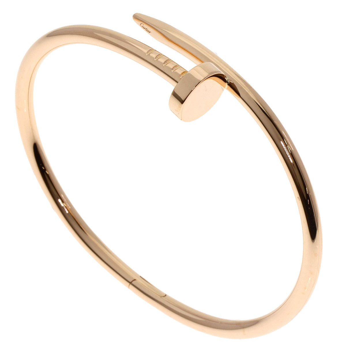 CARTIER Just Uncle #18 Bracelet K18 Pink Gold Ladies [Used]