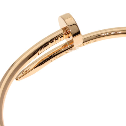 CARTIER Just Uncle #18 Bracelet K18 Pink Gold Ladies [Used]
