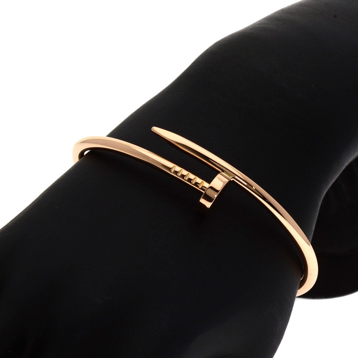 CARTIER Just Uncle #18 Bracelet K18 Pink Gold Ladies [Used]