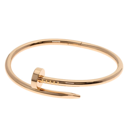 CARTIER Just Uncle # 16 Bracelet K18 Pink Gold Ladies [Used]