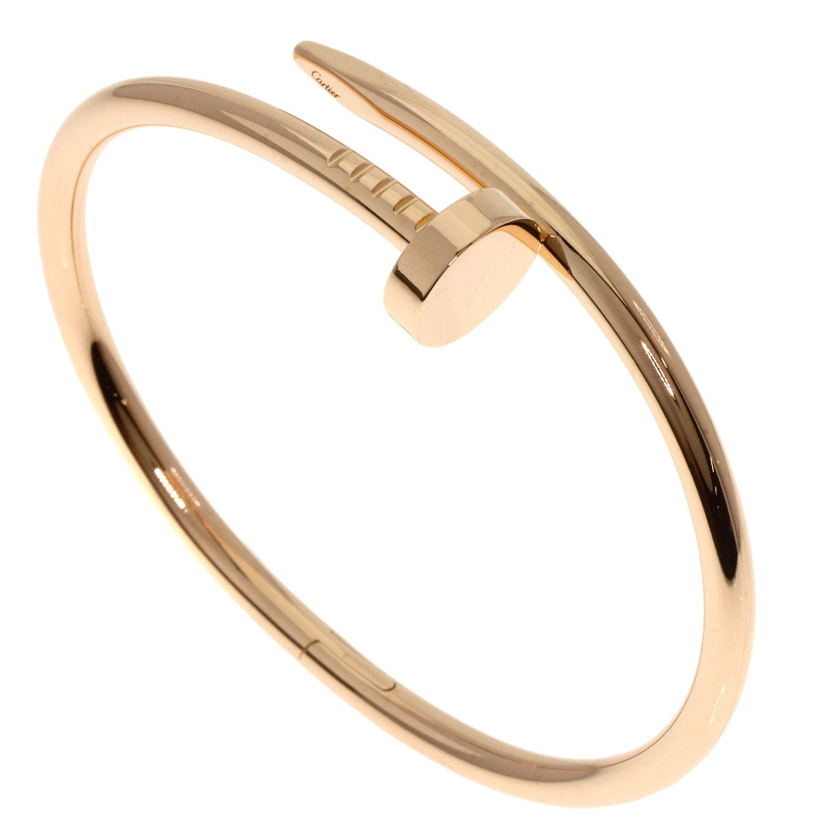 CARTIER Just Uncle # 16 Bracelet K18 Pink Gold Ladies [Used]