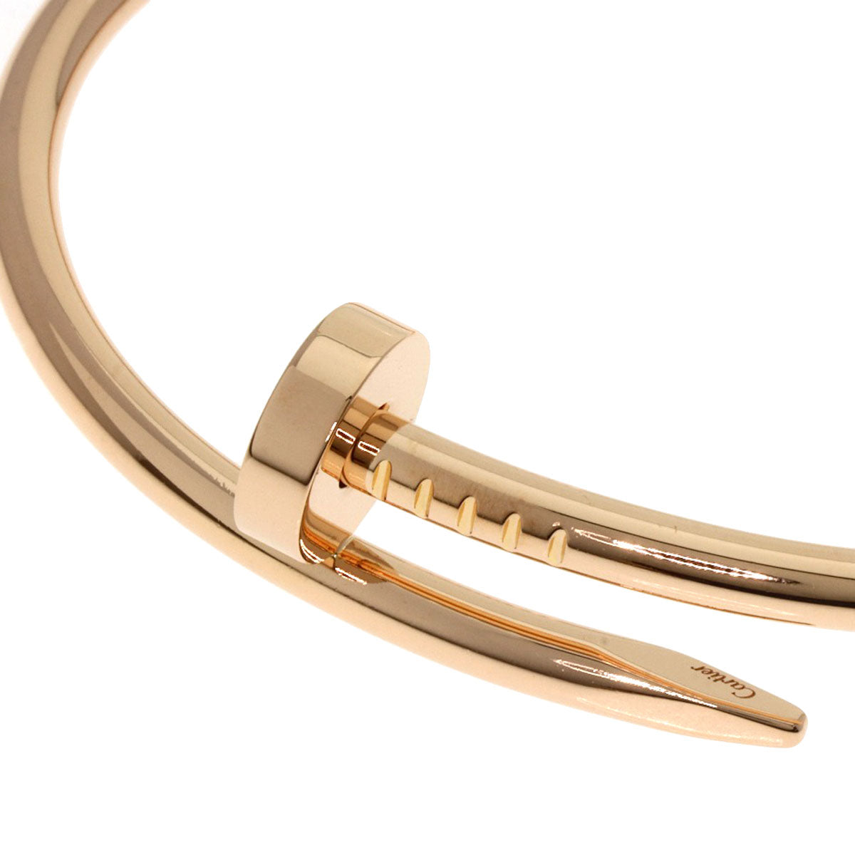 CARTIER Just Uncle # 16 Bracelet K18 Pink Gold Ladies [Used]