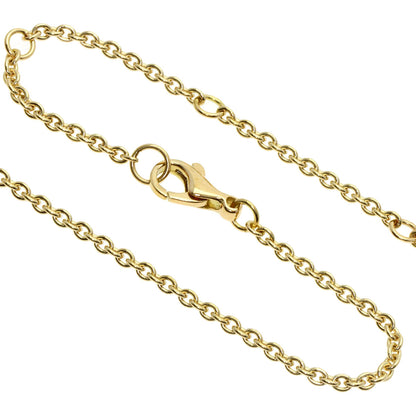 CHANEL Sur Signe Lapis Lazuli & Azure stone Necklace K18 Yellow Gold Ladies [Used]