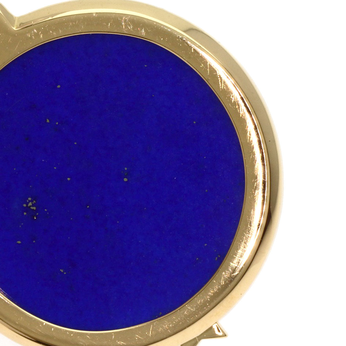 CHANEL Sur Signe Lapis Lazuli & Azure stone Necklace K18 Yellow Gold Ladies [Used]