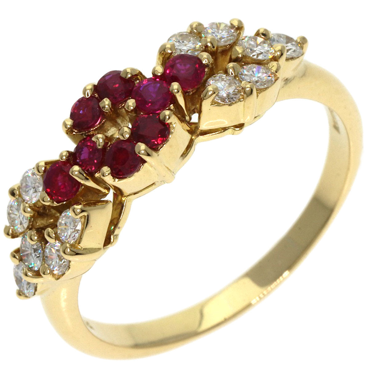 PICCHIOTTI Ruby Diamond Ring K18 Yellow Gold Ladies [Used]