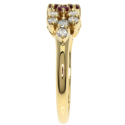 PICCHIOTTI Ruby Diamond Ring K18 Yellow Gold Ladies [Used]