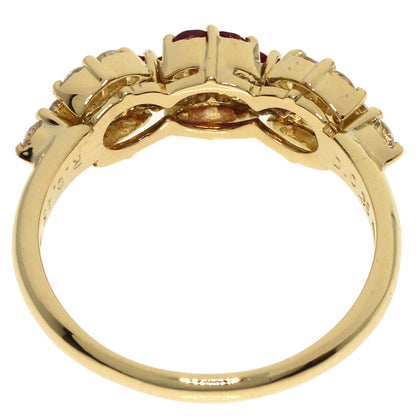 PICCHIOTTI Ruby Diamond Ring K18 Yellow Gold Ladies [Used]