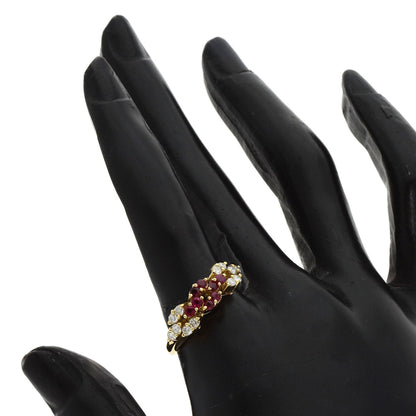 PICCHIOTTI Ruby Diamond Ring K18 Yellow Gold Ladies [Used]