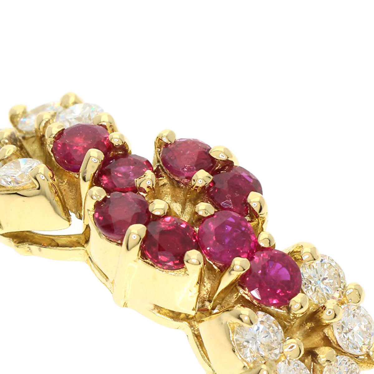 PICCHIOTTI Ruby Diamond Ring K18 Yellow Gold Ladies [Used]
