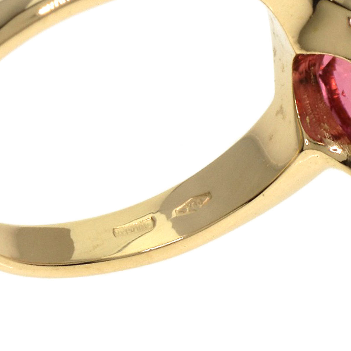 BVLGARI Pink　Tourmaline Ring K18 Yellow Gold Ladies [Used]