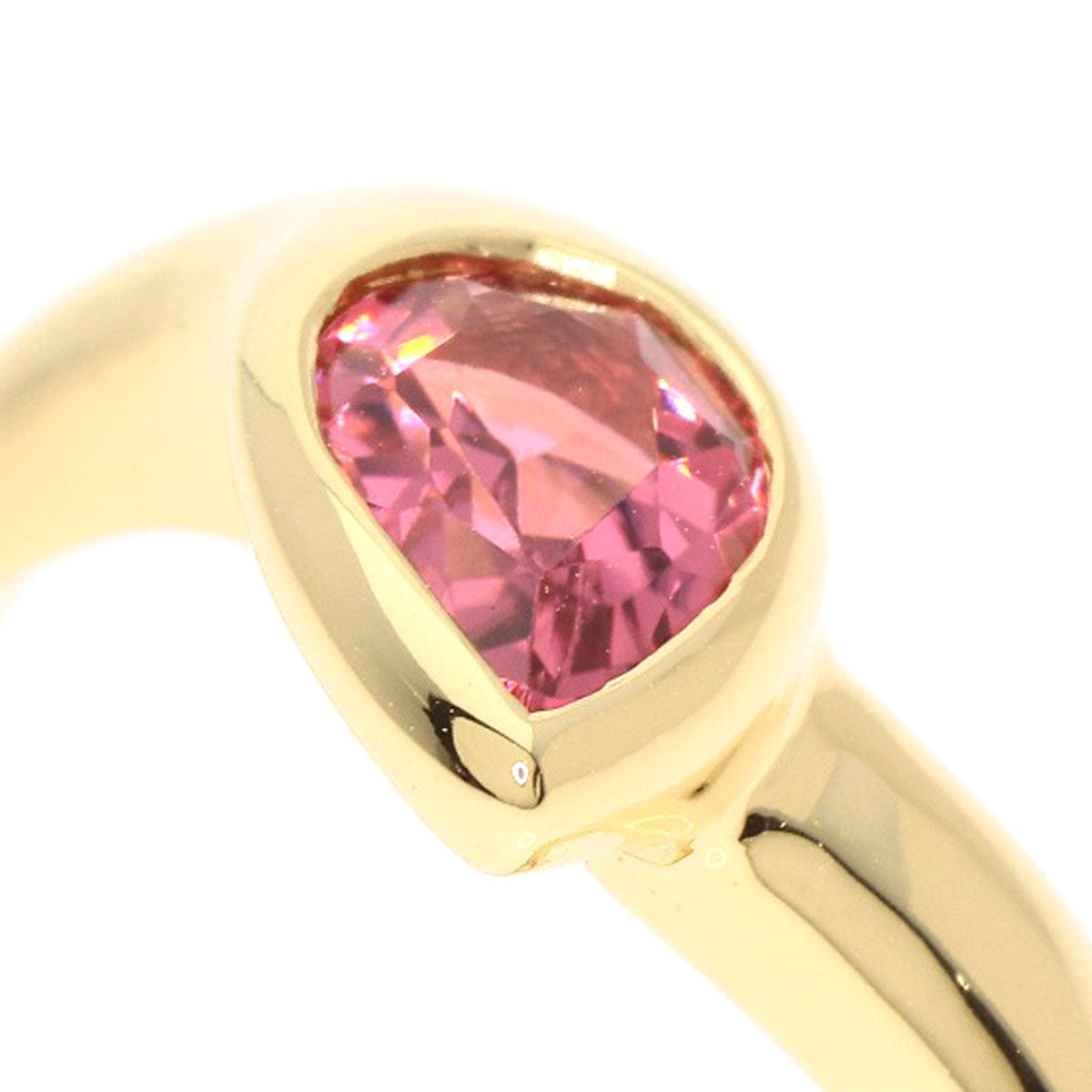 BVLGARI Pink　Tourmaline Ring K18 Yellow Gold Ladies [Used]