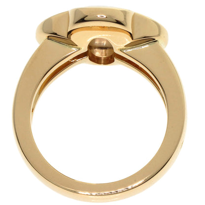 Van Cleef & Arpels Pure Alhambra White Shell #50 Ring K18 Yellow Gold Ladies [Used]