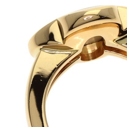 Van Cleef & Arpels Pure Alhambra White Shell #50 Ring K18 Yellow Gold Ladies [Used]